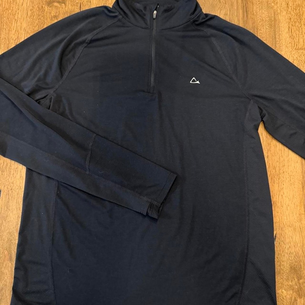 Paradox Merino Blend 1/4 Zip Pullover Shirt Men's Medium Black Dri Release Base